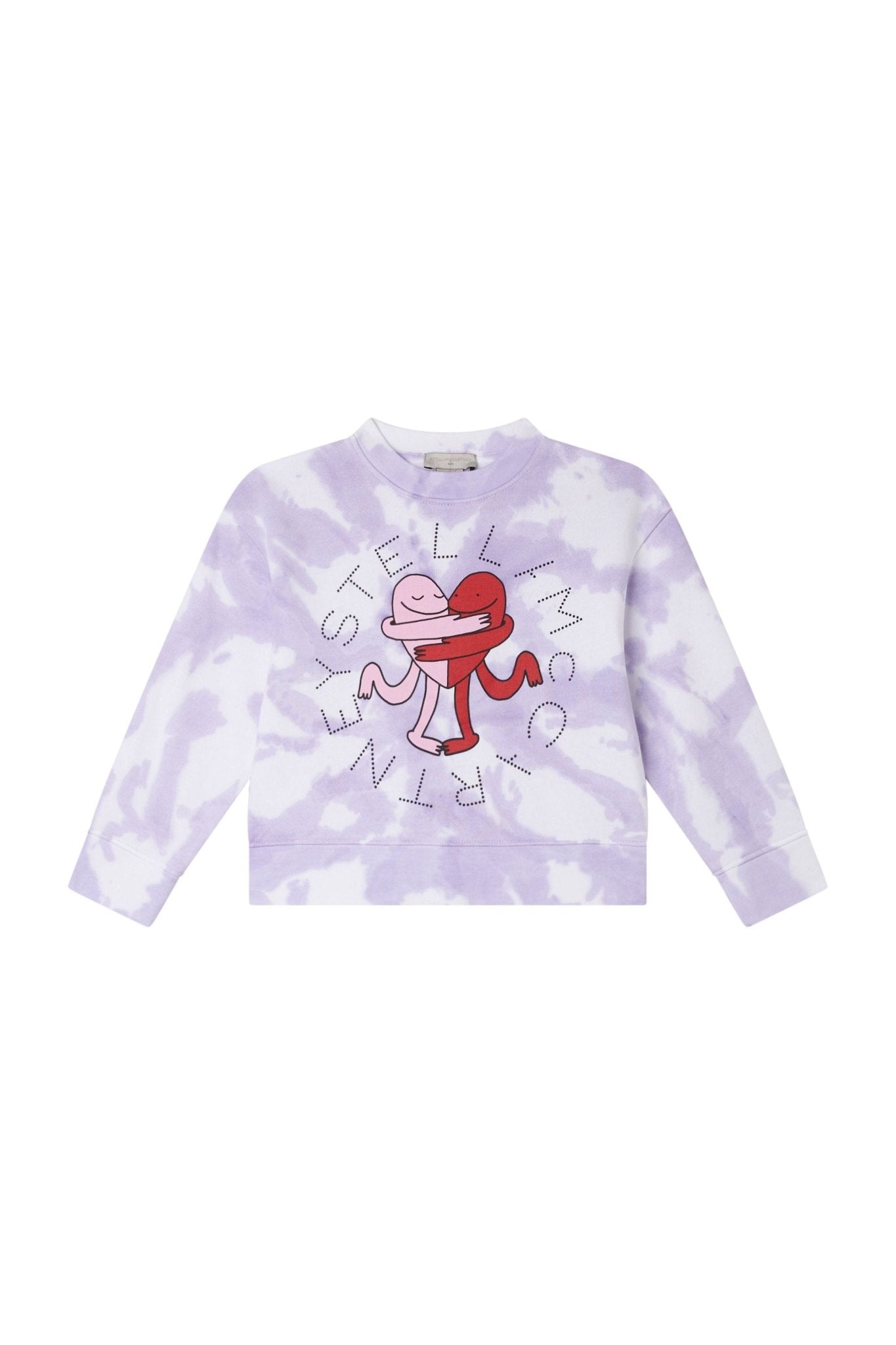 Cotton Fleece Sweatshirt With Hugging Hearts Logo Disc Pr van Stella McCartney | Kids Conceptstore Le Fanfare