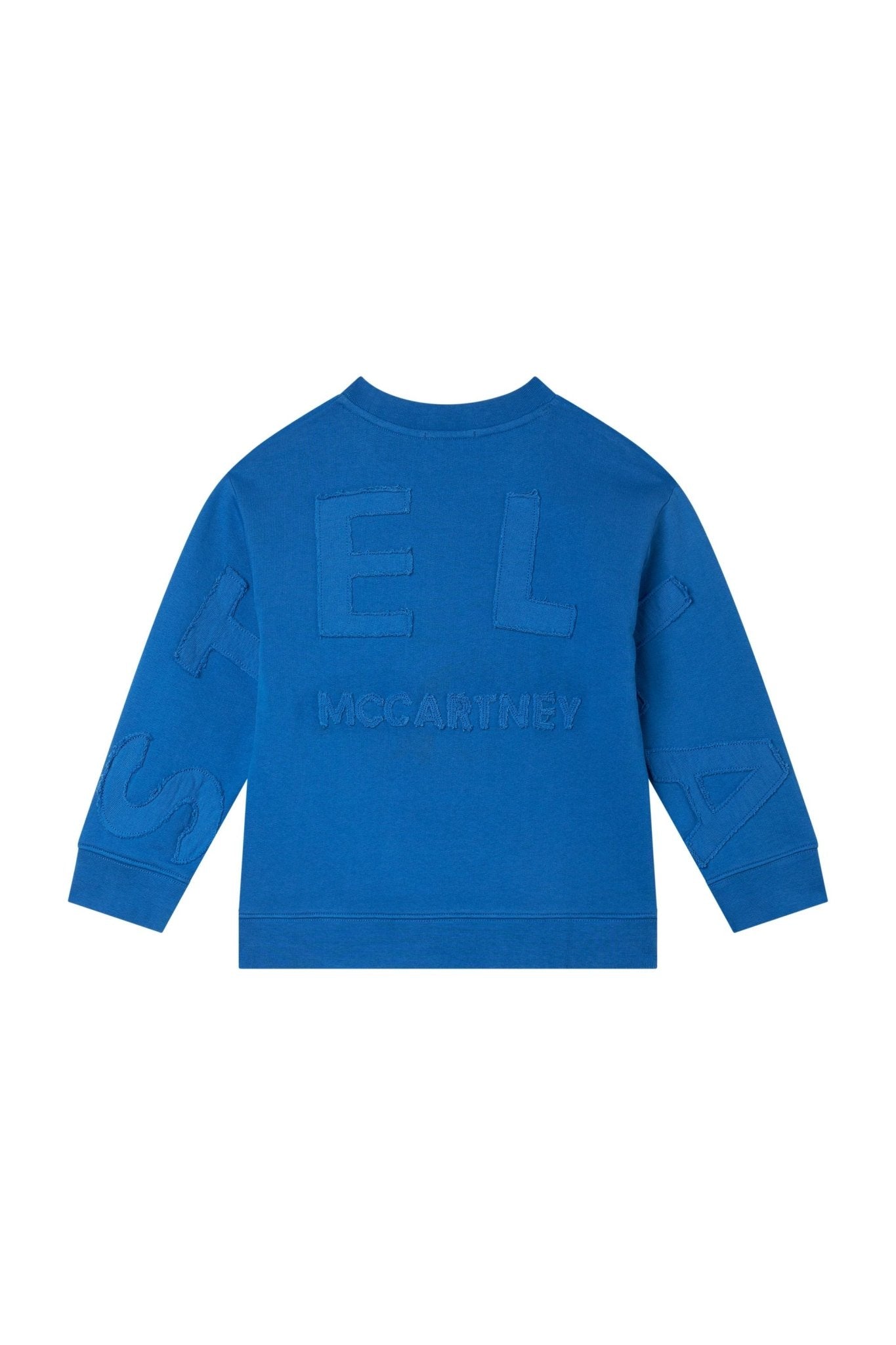 Cotton Fleece Sweatshirt With Logo Embro & Patch Dtls - air force blue van Stella McCartney | Kids Conceptstore Le Fanfare