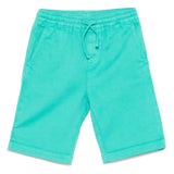Cotton Gabardine Shorts Solid Color - green van Stella McCartney | Kids Conceptstore Le Fanfare