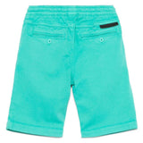 Cotton Gabardine Shorts Solid Color - green van Stella McCartney | Kids Conceptstore Le Fanfare