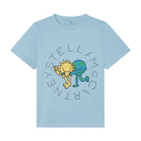 Cotton Jersey T-Shirt With Stay Earthy Logo Disc Pr van Stella McCartney | Kids Conceptstore Le Fanfare