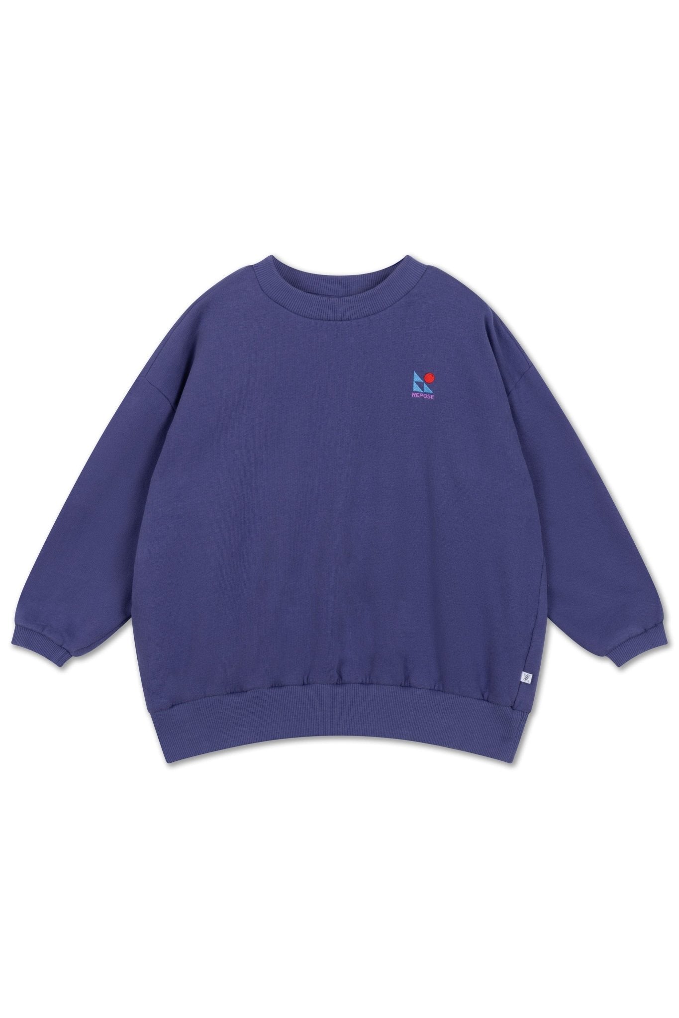 Cozy drop sweater - Eclipse blue van Repose AMS | Kids Conceptstore Le Fanfare