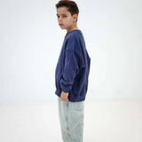 Cozy drop sweater - Eclipse blue van Repose AMS | Kids Conceptstore Le Fanfare
