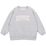 Cozy drop sweater - Light mixed grey van Repose AMS | Kids Conceptstore Le Fanfare