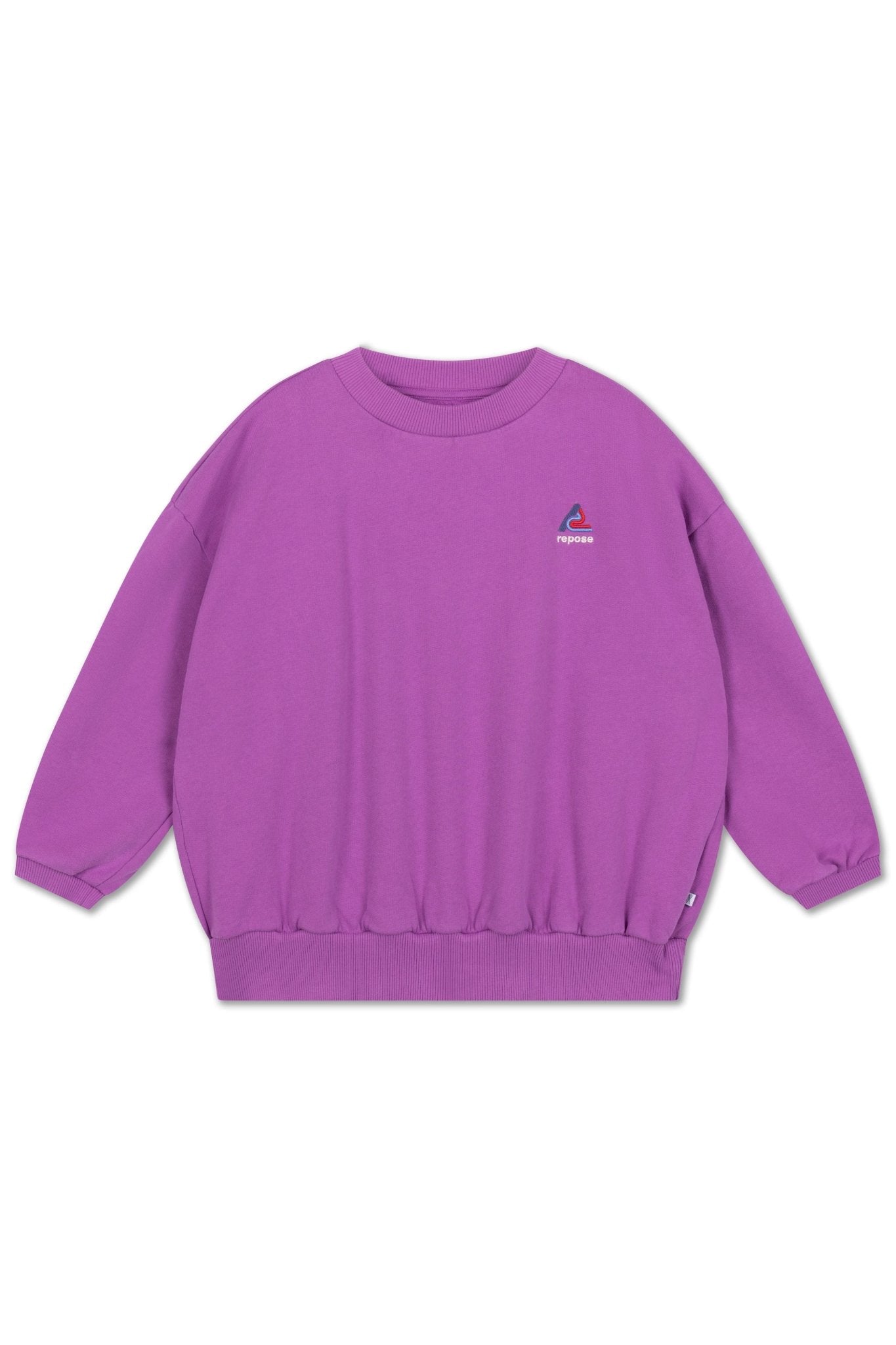 Cozy drop sweater - Purple orchid van Repose AMS | Kids Conceptstore Le Fanfare