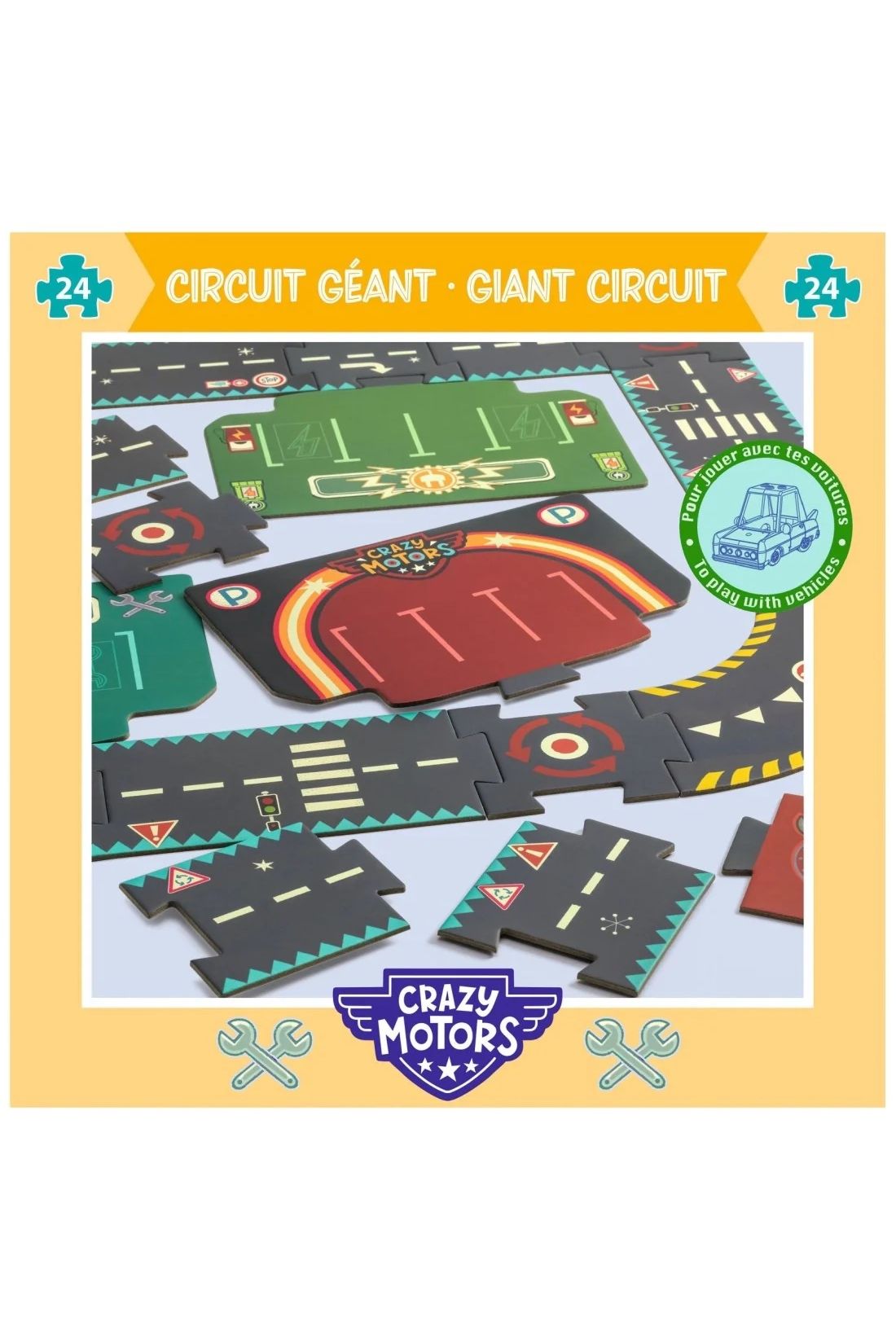 Crazy motors - circuit - 26 pcs van Djeco | Kids Conceptstore Le Fanfare