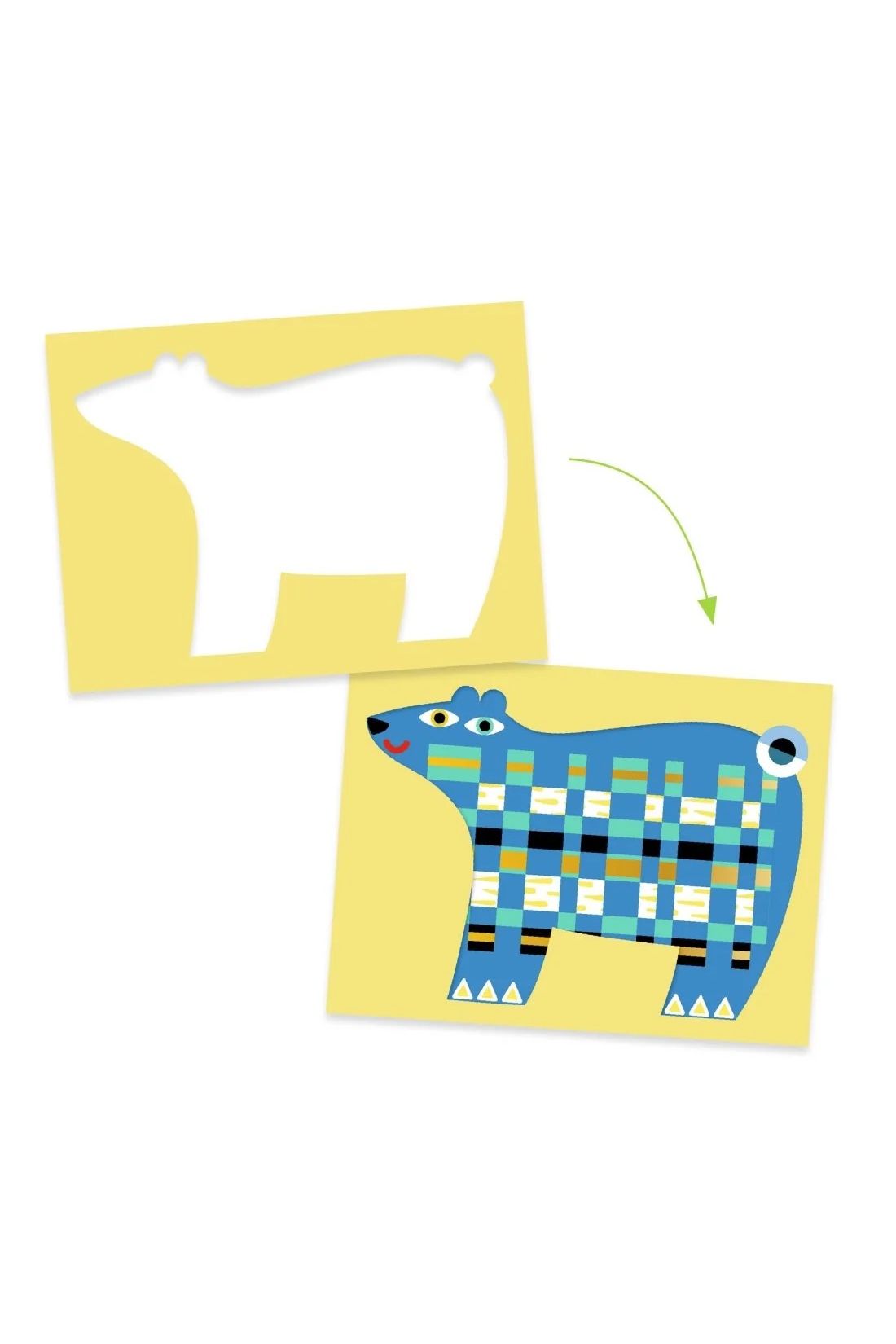 Create with paper - In front, behind, in front van Djeco | Kids Conceptstore Le Fanfare