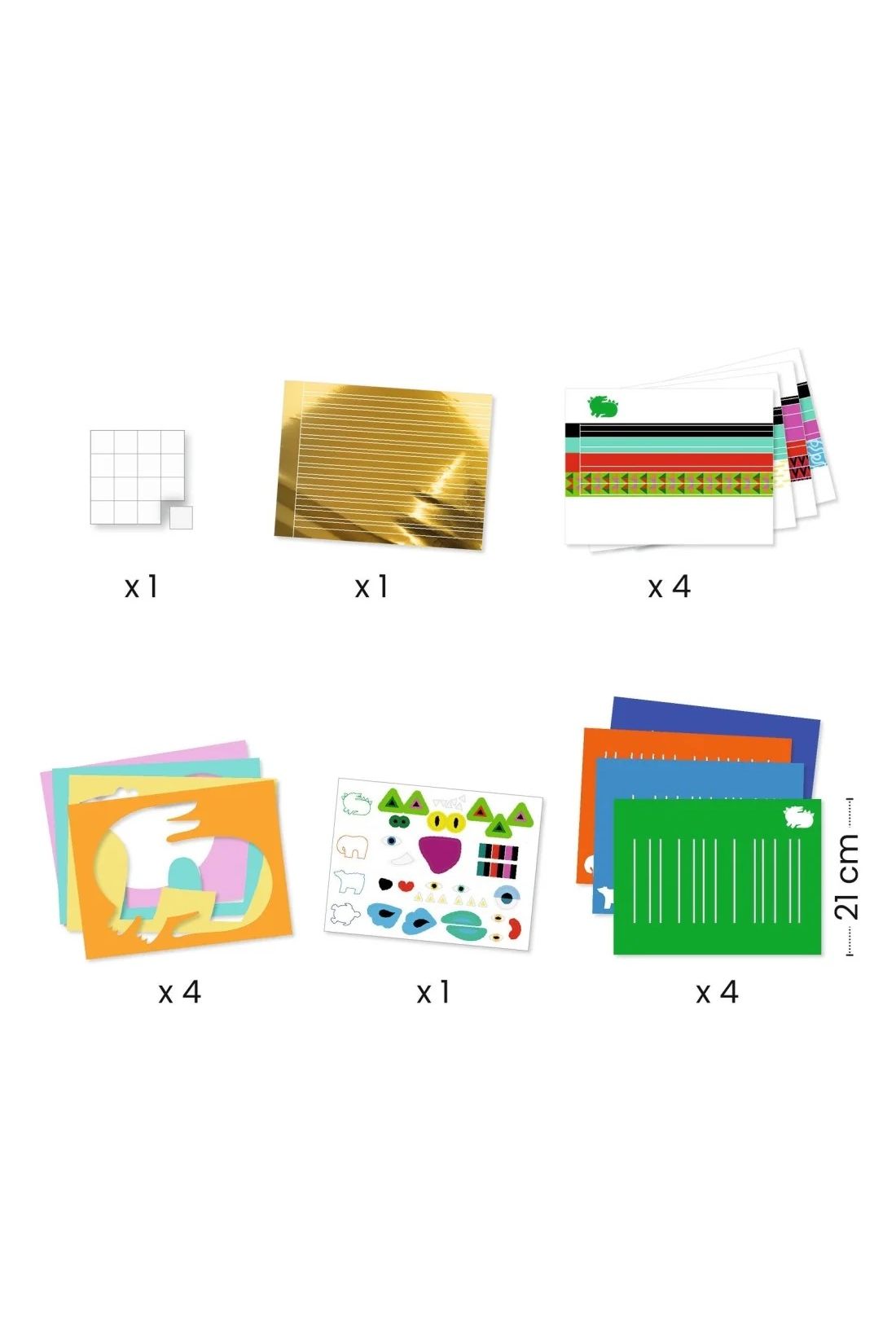 Create with paper - In front, behind, in front van Djeco | Kids Conceptstore Le Fanfare