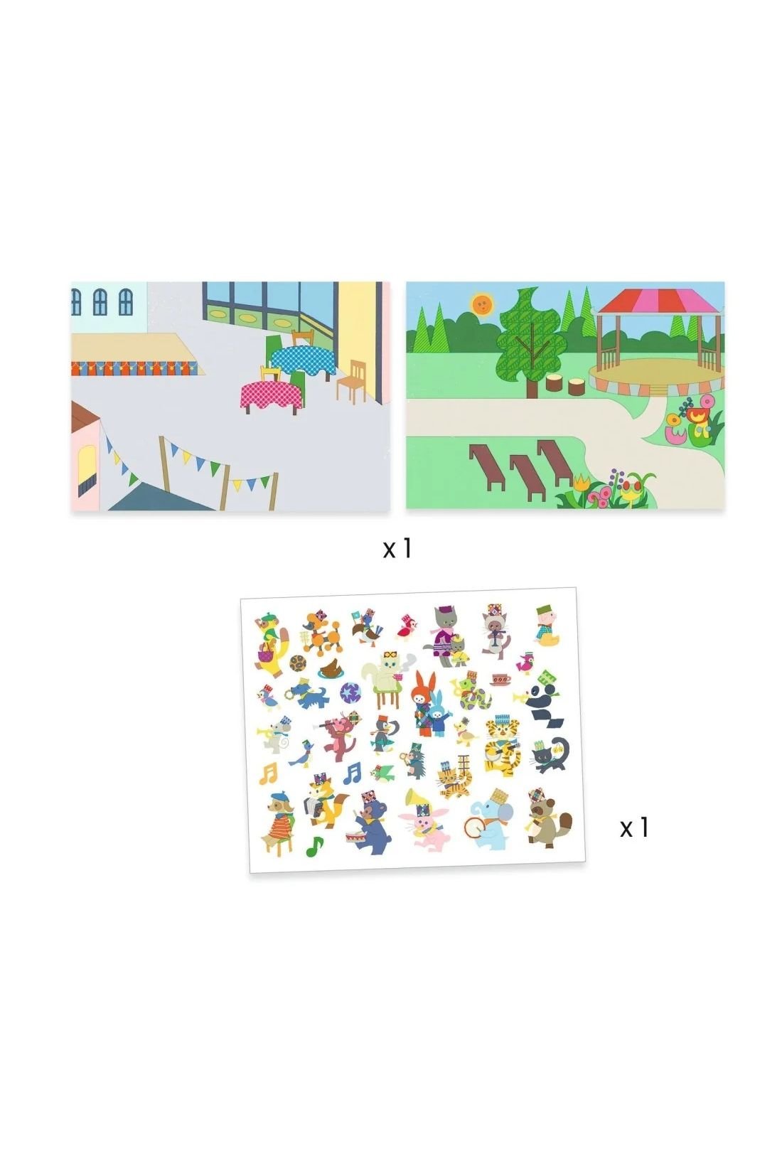 Create with stickers - Fanfare van Djeco | Kids Conceptstore Le Fanfare
