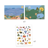 Create with stickers - Summertime van Djeco | Kids Conceptstore Le Fanfare