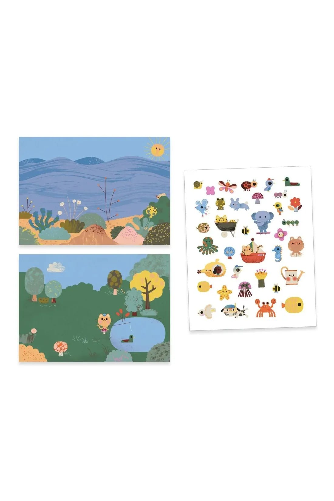 Create with stickers - Summertime van Djeco | Kids Conceptstore Le Fanfare
