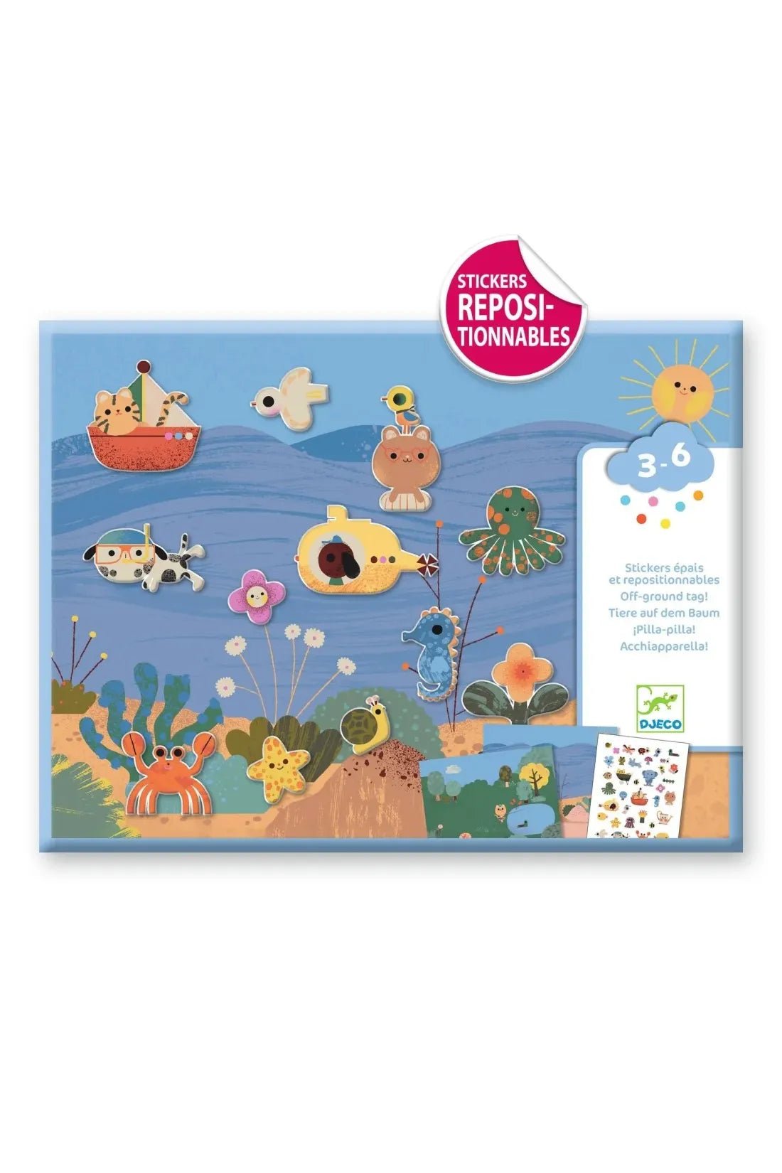 Create with stickers - Summertime van Djeco | Kids Conceptstore Le Fanfare