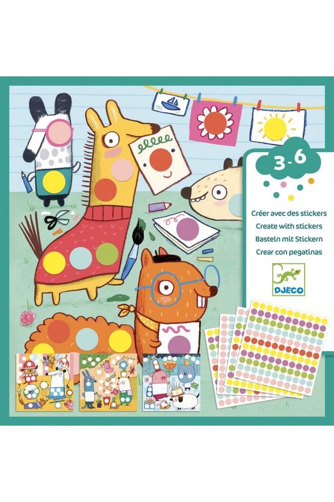 Creatief met ronde stickers van Djeco | Kids Conceptstore Le Fanfare