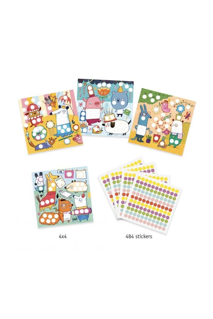 Creatief met ronde stickers van Djeco | Kids Conceptstore Le Fanfare