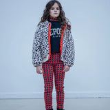 Crop heart sweater - graphite night van Repose AMS | Kids Conceptstore Le Fanfare