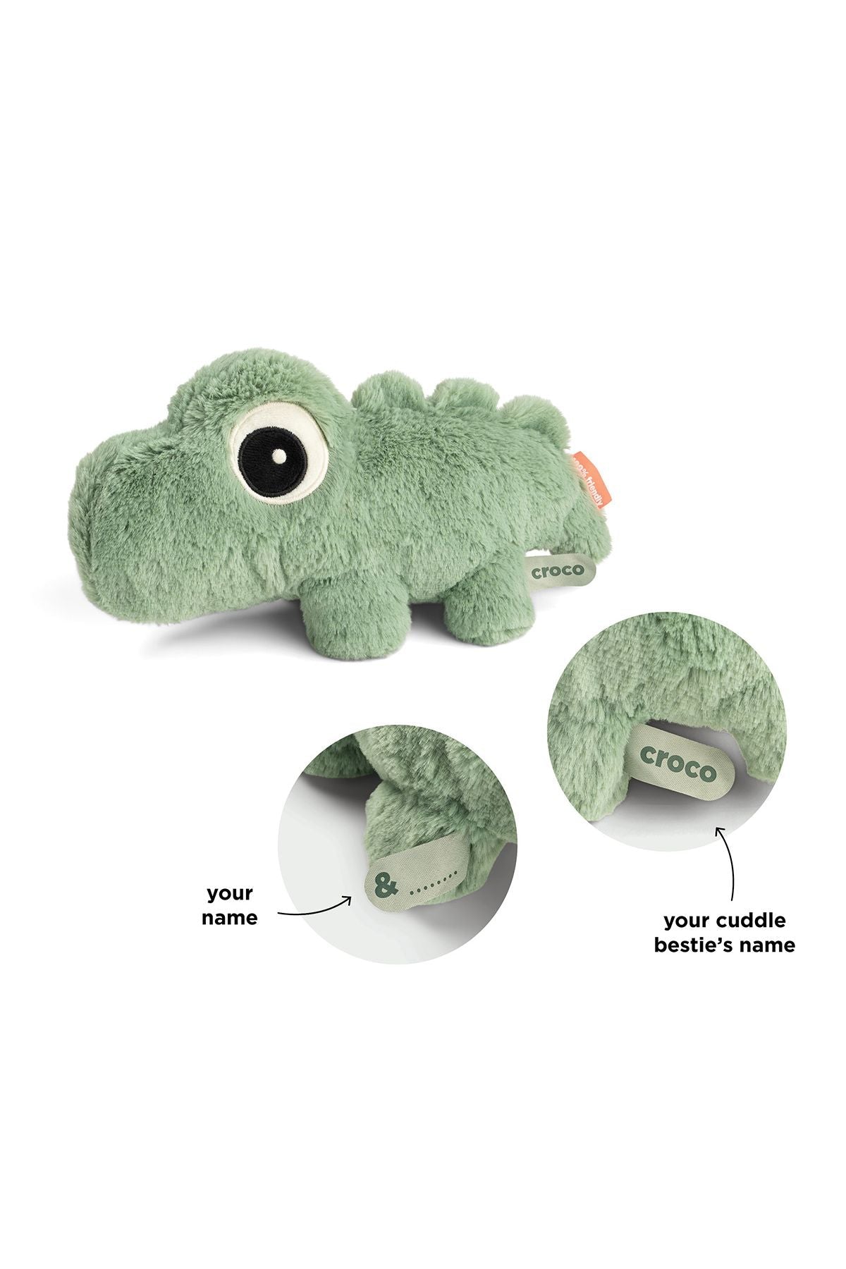 Cuddle bestie | Croco - Green van Done by Deer | Kids Conceptstore Le Fanfare