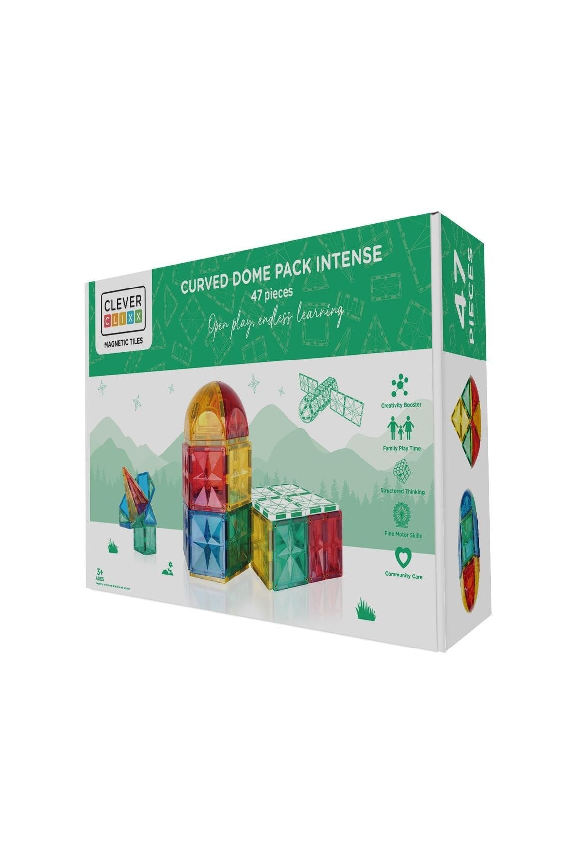 Curved Dome Pack Intense | 47 Stuks van Cleverclixx | Kids Conceptstore Le Fanfare