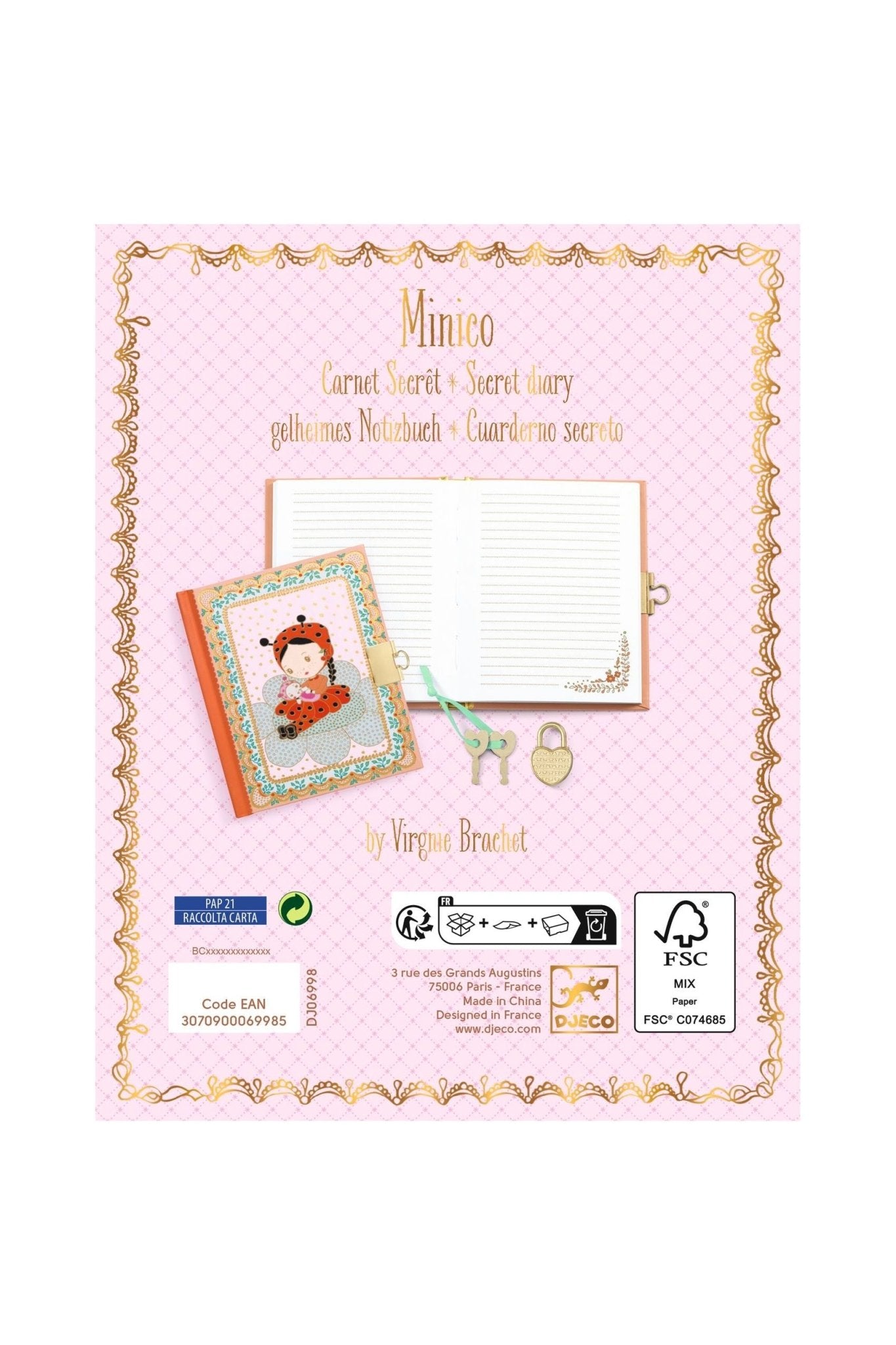 Dagboek Tinyly - Minico van Djeco | Kids Conceptstore Le Fanfare