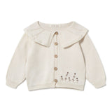 Dalhia cardigan - cream van Li&me | Kids Conceptstore Le Fanfare
