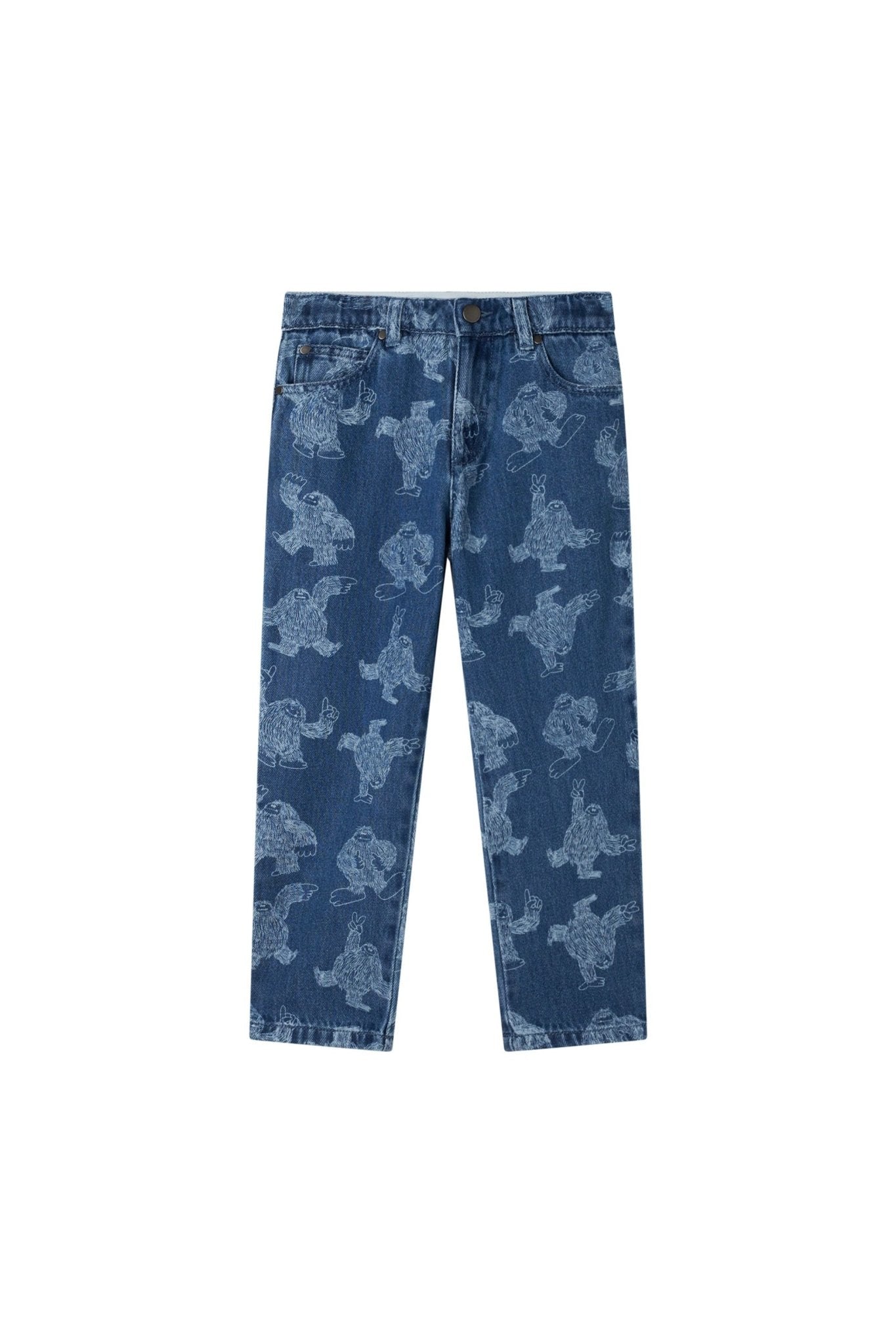 Dancing Yeti Denim Trousers van Stella McCartney | Kids Conceptstore Le Fanfare