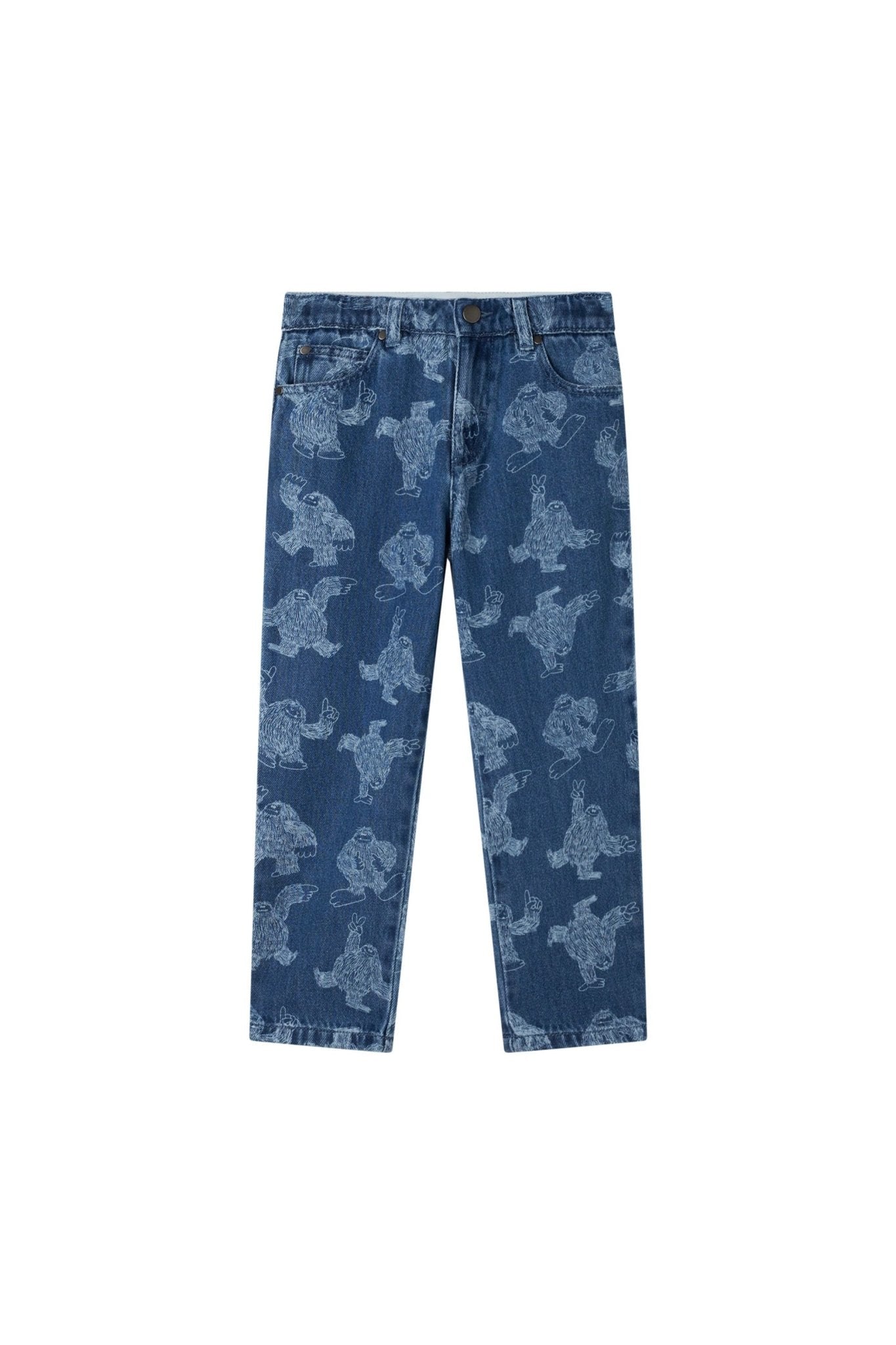 Dancing Yeti Denim Trousers van Stella McCartney | Kids Conceptstore Le Fanfare