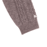 Danik Merino Wool Cardigan - Dark Taupe Melange van Donsje Amsterdam | Kids Conceptstore Le Fanfare