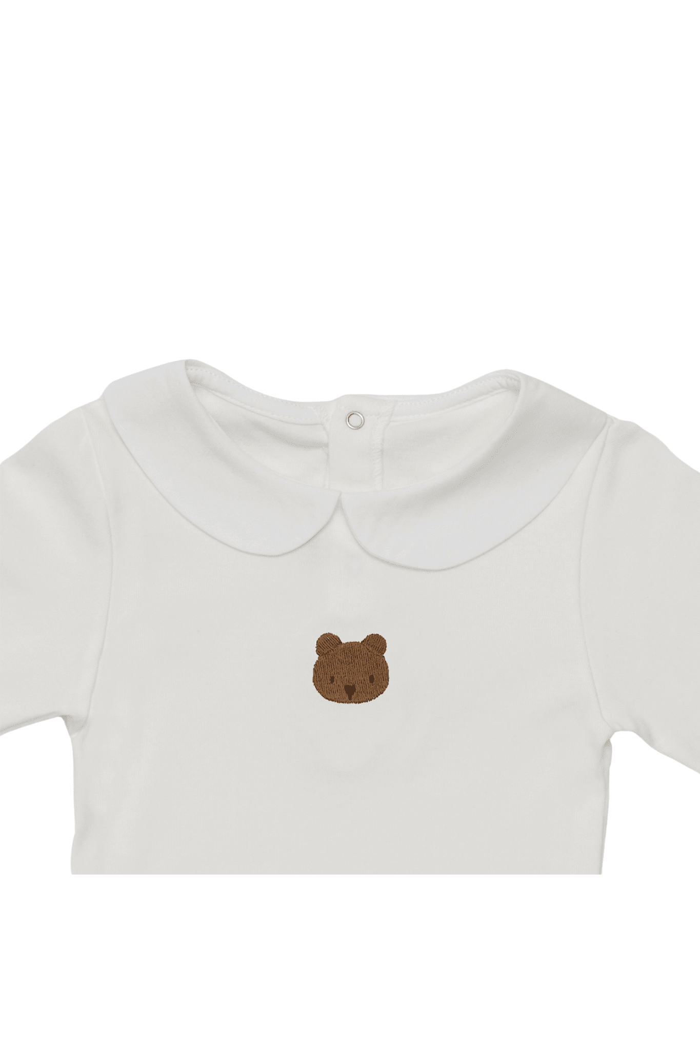Davo Bodysuit - Bear - Off White van Donsje Amsterdam | Kids Conceptstore Le Fanfare