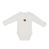 Davo Bodysuit - Bear - Off White van Donsje Amsterdam | Kids Conceptstore Le Fanfare