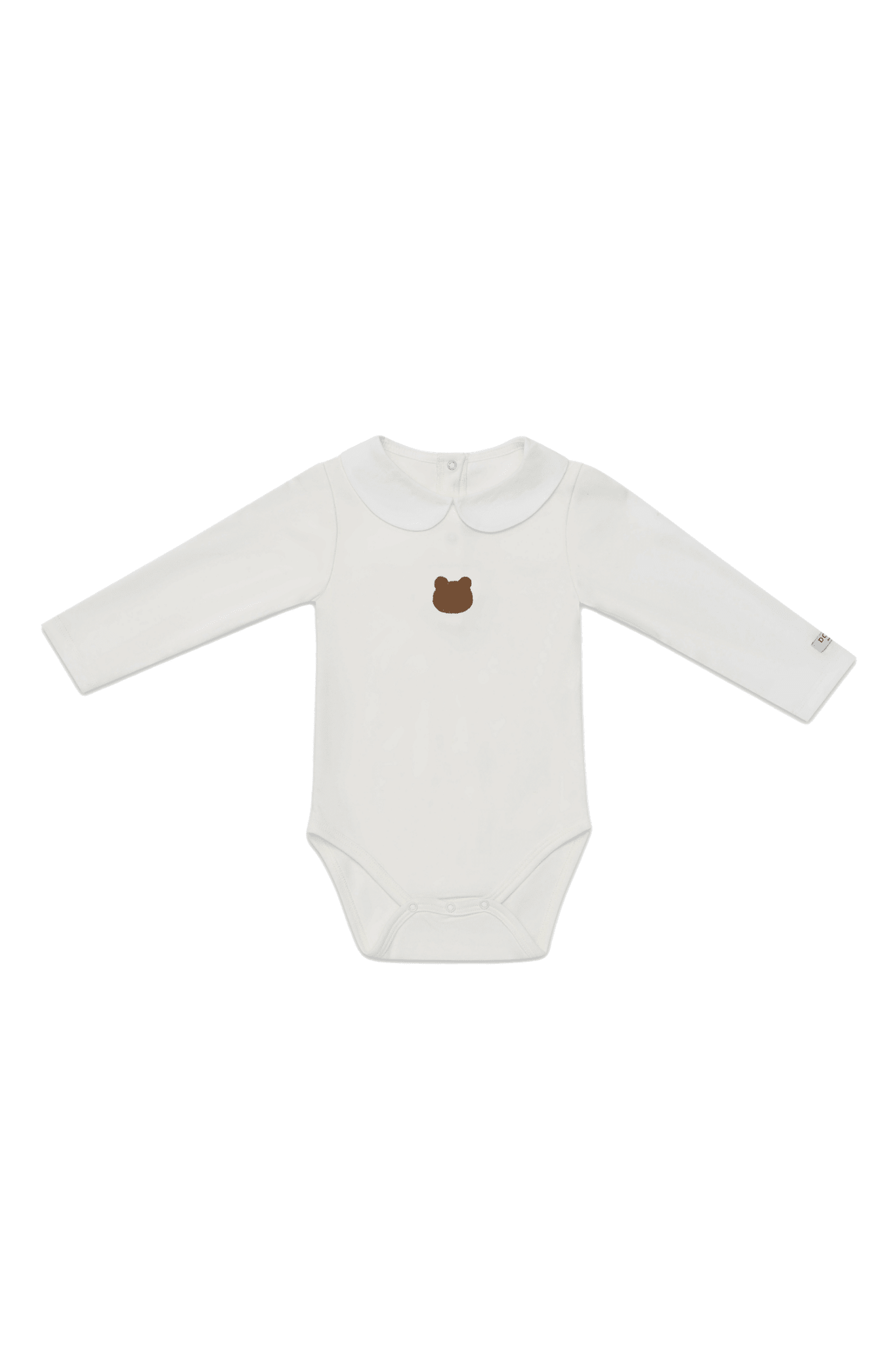 Davo Bodysuit - Bear - Off White van Donsje Amsterdam | Kids Conceptstore Le Fanfare
