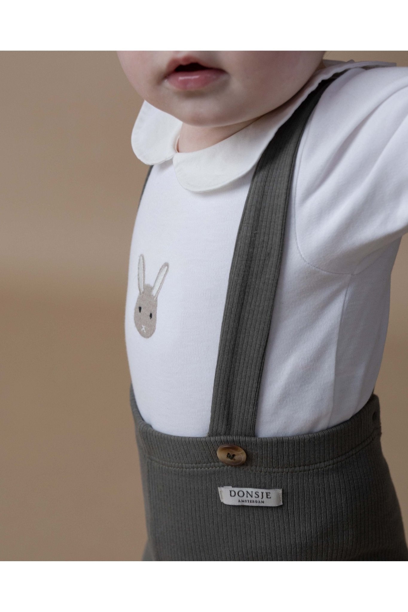 Davo Bodysuit - Bunny - Off White van Donsje Amsterdam | Kids Conceptstore Le Fanfare