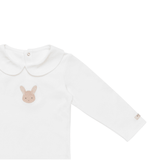 Davo Bodysuit - Fluffy Bunny - Off White van Donsje Amsterdam | Kids Conceptstore Le Fanfare