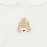Davo Bodysuit - Poodle - Off White van Donsje Amsterdam | Kids Conceptstore Le Fanfare
