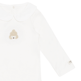 Davo Bodysuit - Poodle - Off White van Donsje Amsterdam | Kids Conceptstore Le Fanfare