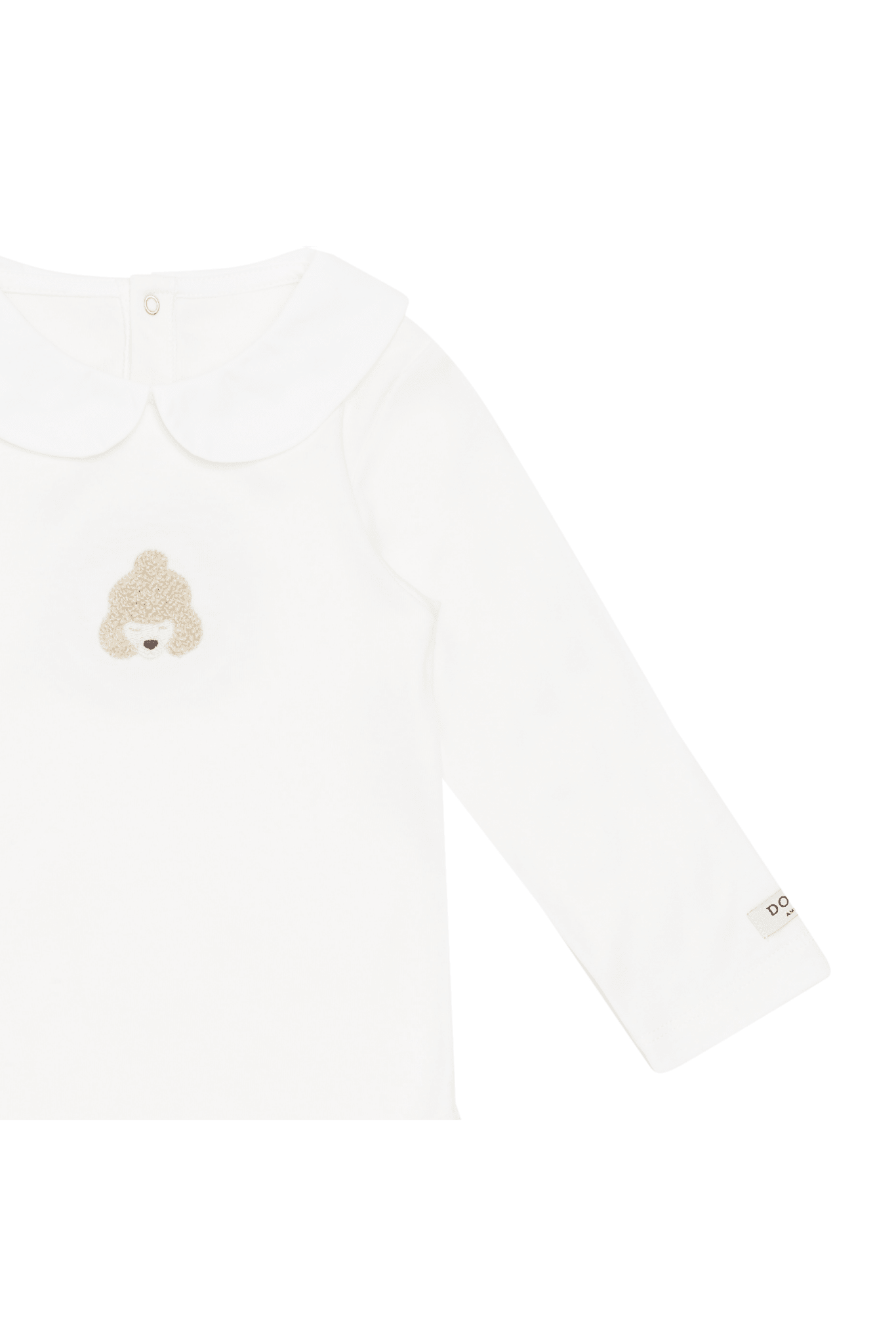 Davo Bodysuit - Poodle - Off White van Donsje Amsterdam | Kids Conceptstore Le Fanfare