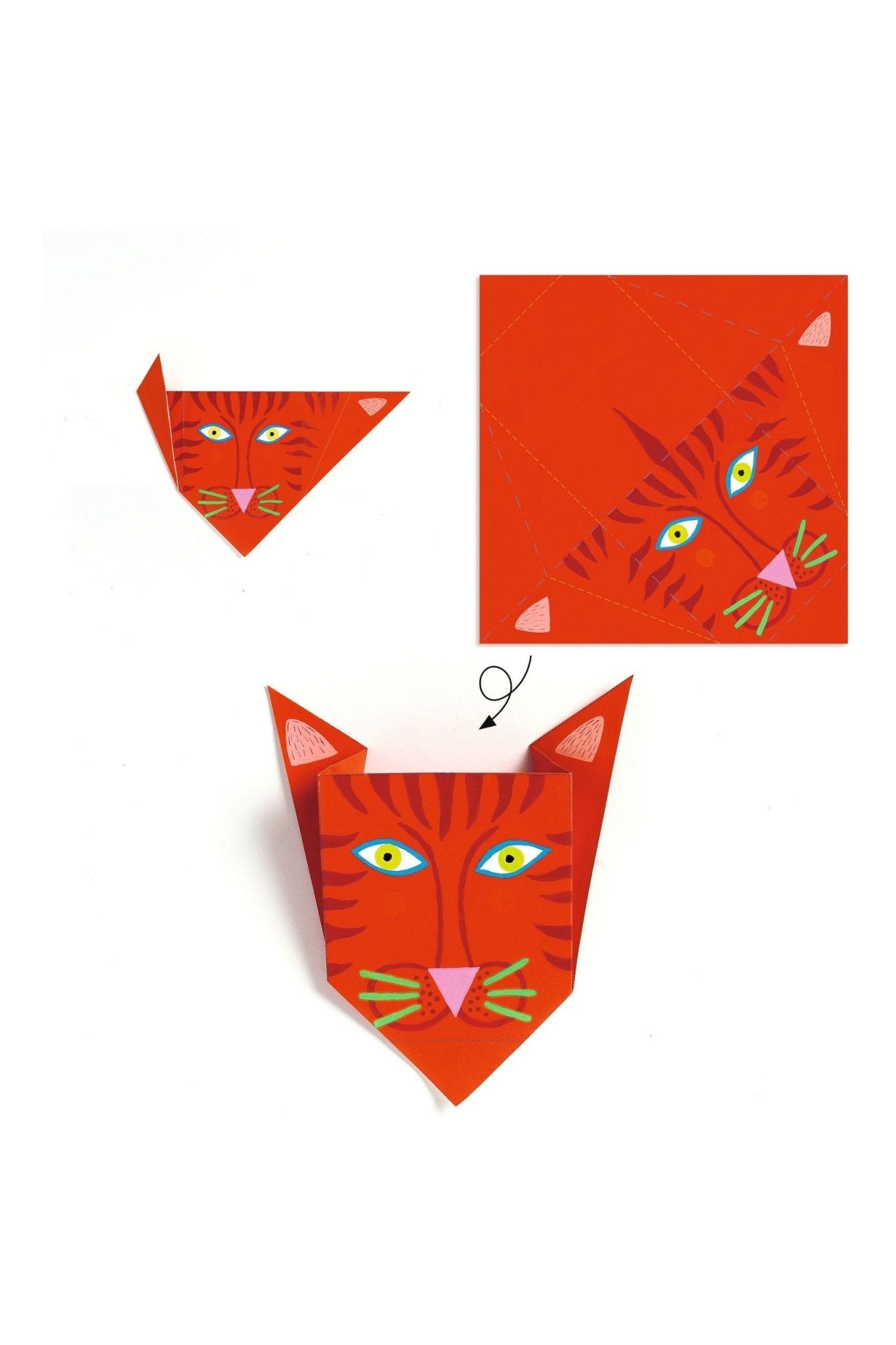 De eerste beginselen van origami. Dieren. van Djeco | Kids Conceptstore Le Fanfare