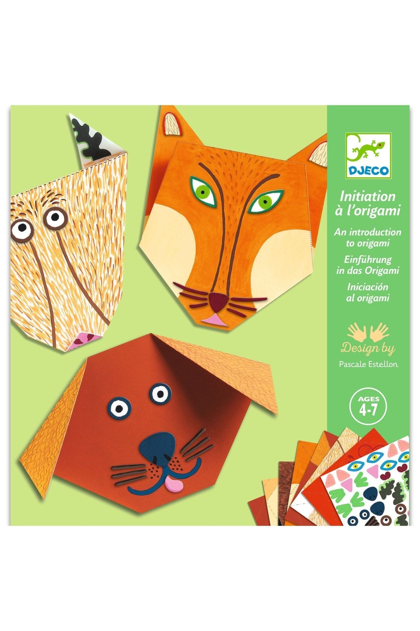 De eerste beginselen van origami. Dieren. van Djeco | Kids Conceptstore Le Fanfare