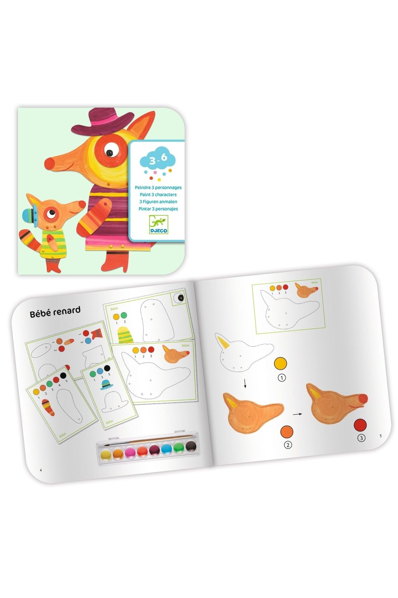 De familie vos - Knutselset van Djeco | Kids Conceptstore Le Fanfare