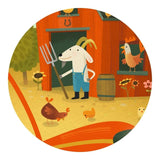 Puzzle silhouette - The tractor