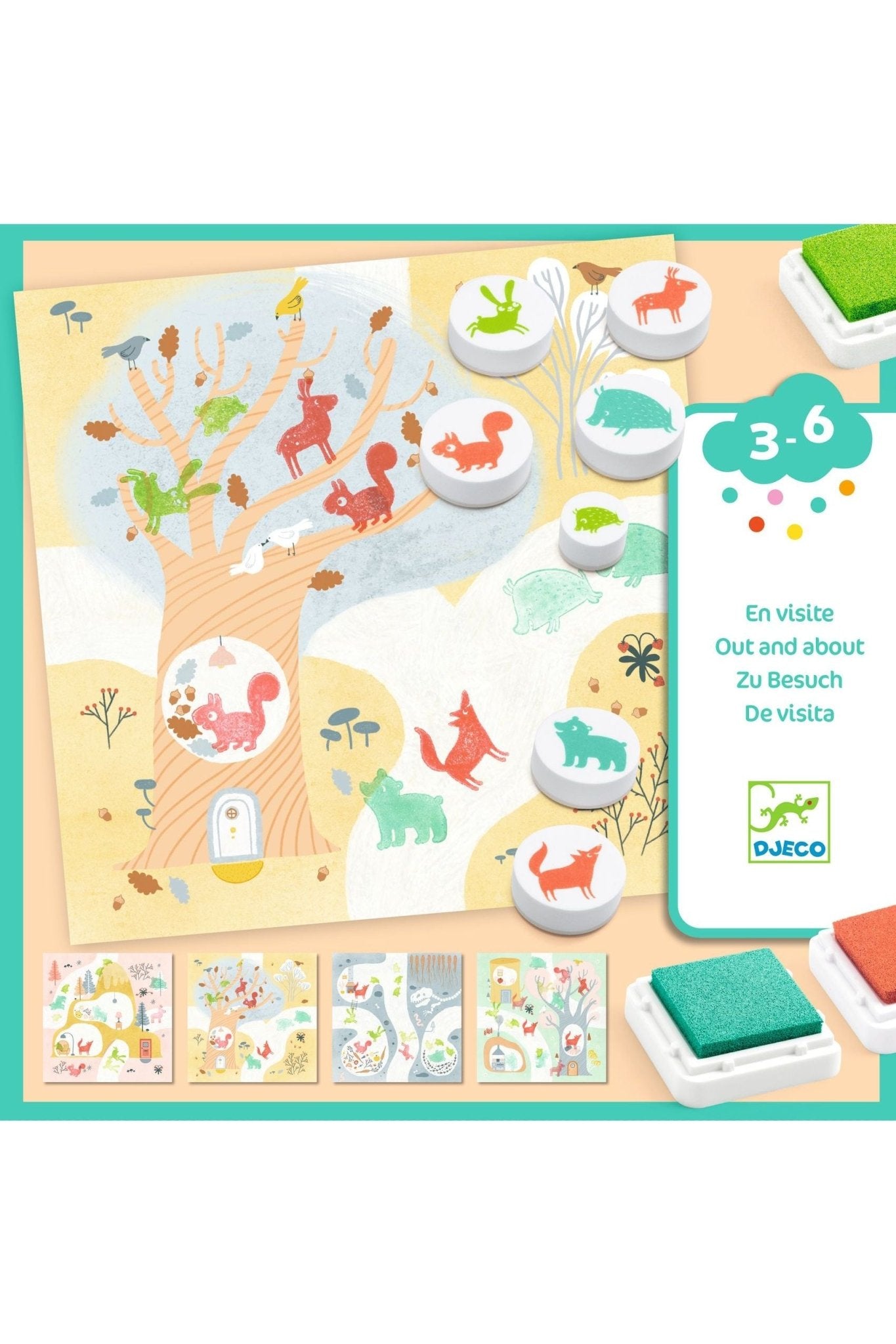 De visitie - Stempelset van Djeco | Kids Conceptstore Le Fanfare