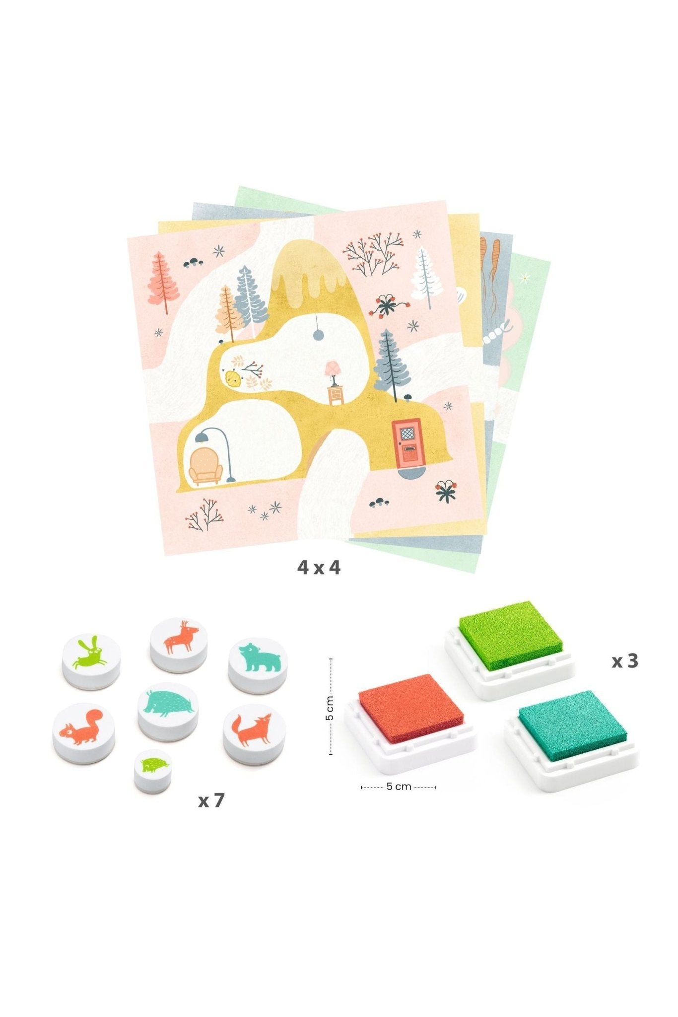 De visitie - Stempelset van Djeco | Kids Conceptstore Le Fanfare