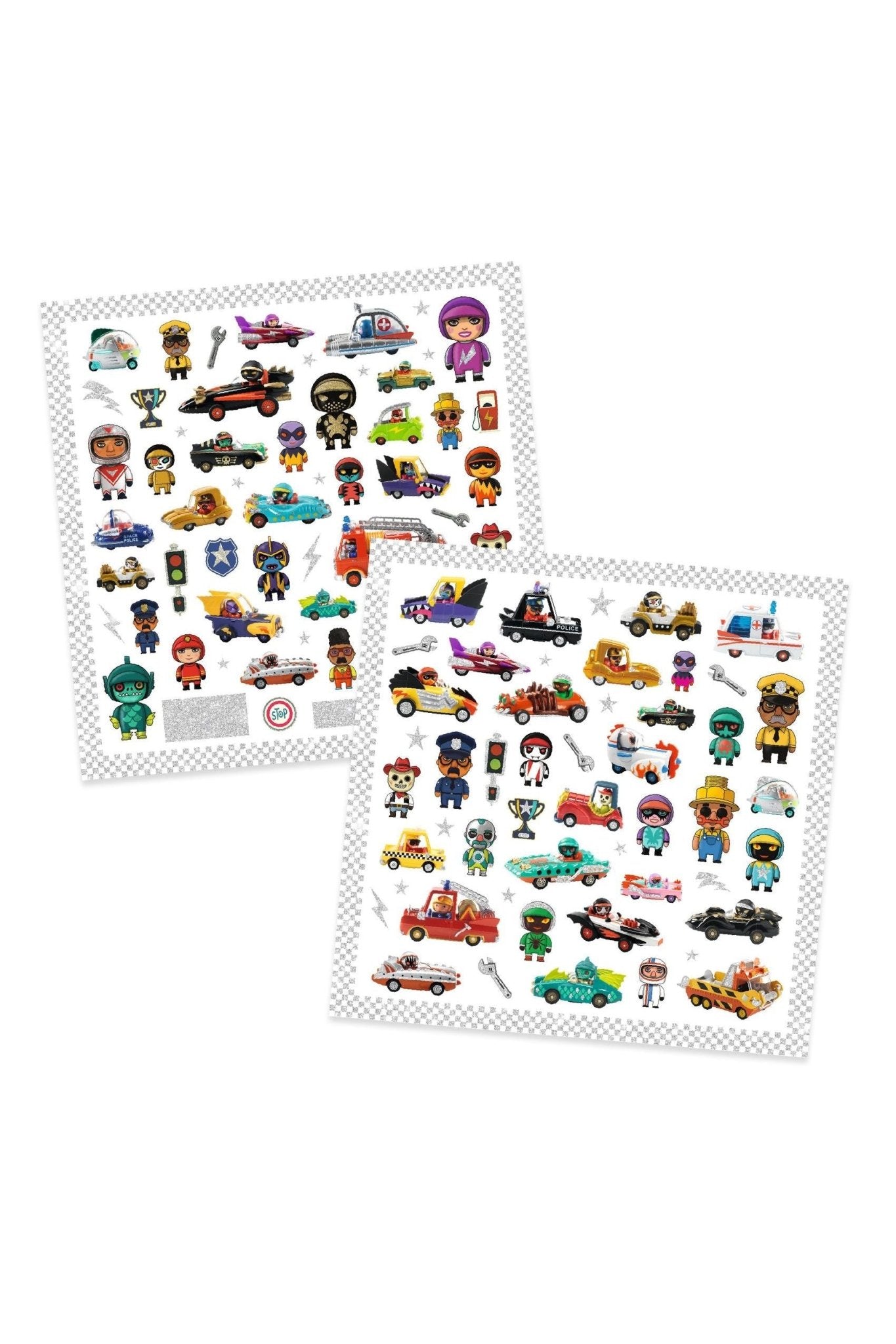De wereld van CRAZY MOTORS - Stickers van Djeco | Kids Conceptstore Le Fanfare