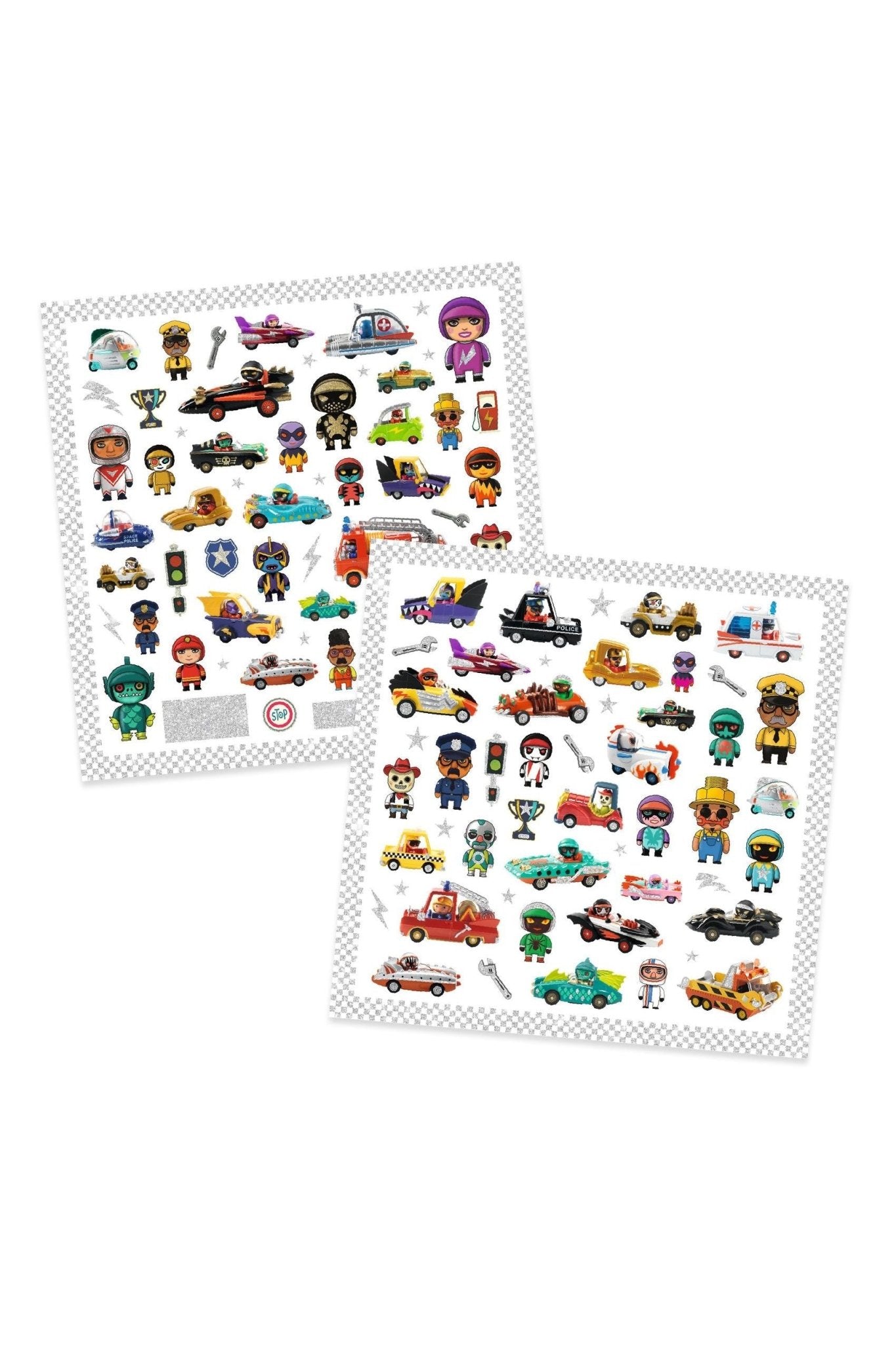 De wereld van CRAZY MOTORS - Stickers van Djeco | Kids Conceptstore Le Fanfare