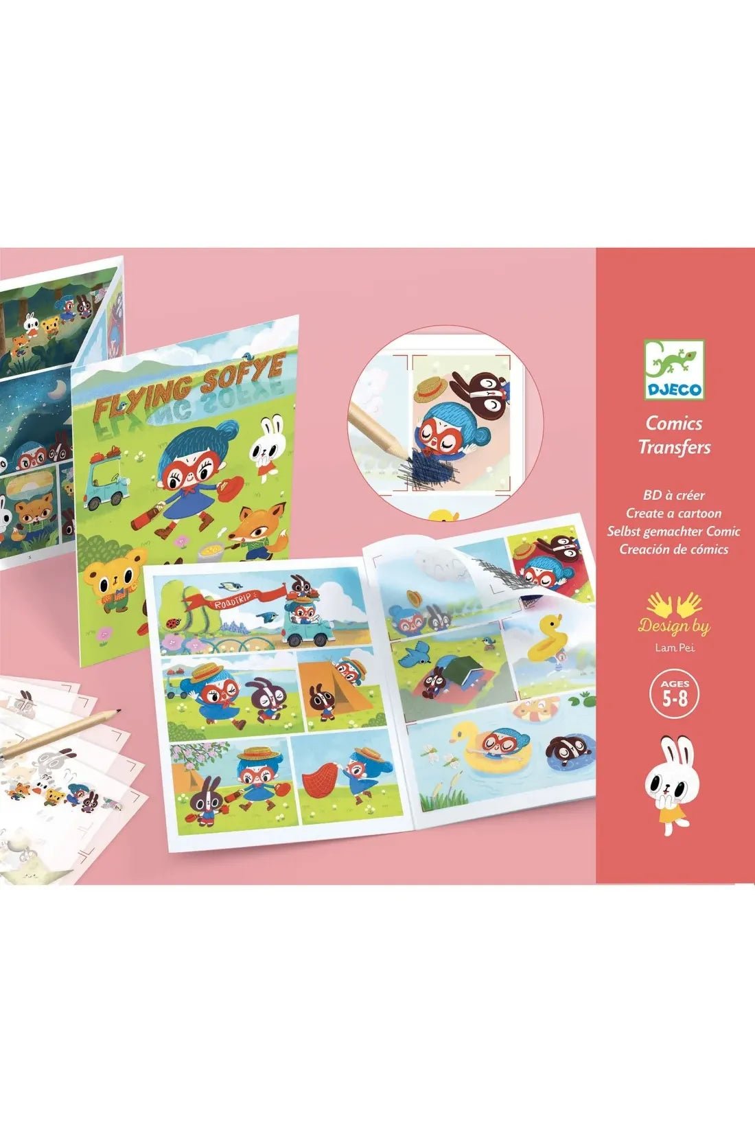 Decalcomanie. Flying Sofye van Djeco | Kids Conceptstore Le Fanfare