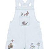 Denim Dungaree With Fairyland Embro - light blue van Stella McCartney | Kids Conceptstore Le Fanfare