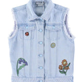 Denim Gilet With Fairyland Embro - light blue van Stella McCartney | Kids Conceptstore Le Fanfare
