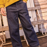 Denim poltron - Denim coeur van BONTON | Kids Conceptstore Le Fanfare