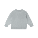 Denn Merino Wool Sweater | Polar Bear - Cloud Blue Melange van Donsje Amsterdam | Kids Conceptstore Le Fanfare