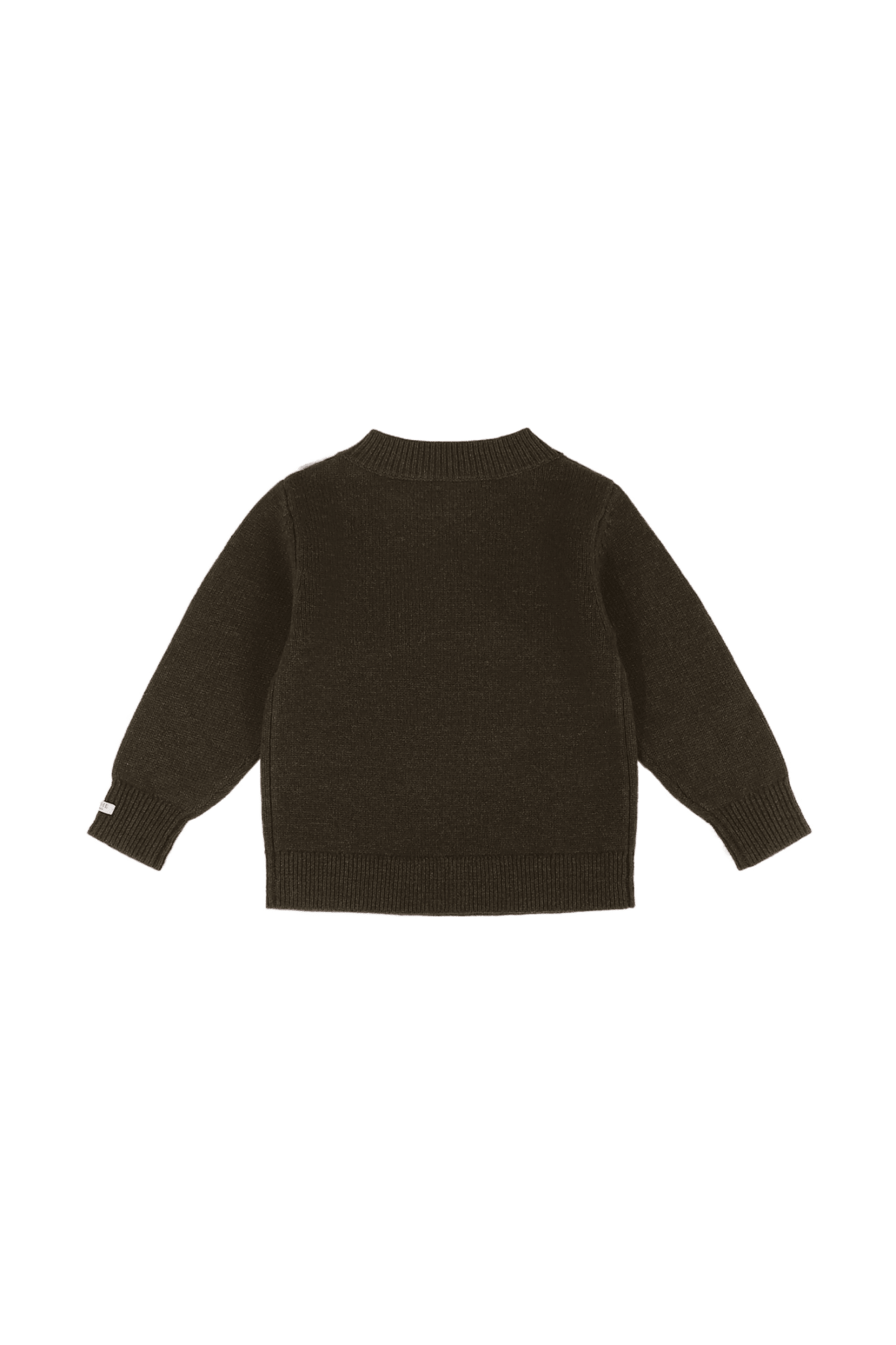 Denn Merino Wool Sweater | Terrier - Dark Olive van Donsje Amsterdam | Kids Conceptstore Le Fanfare