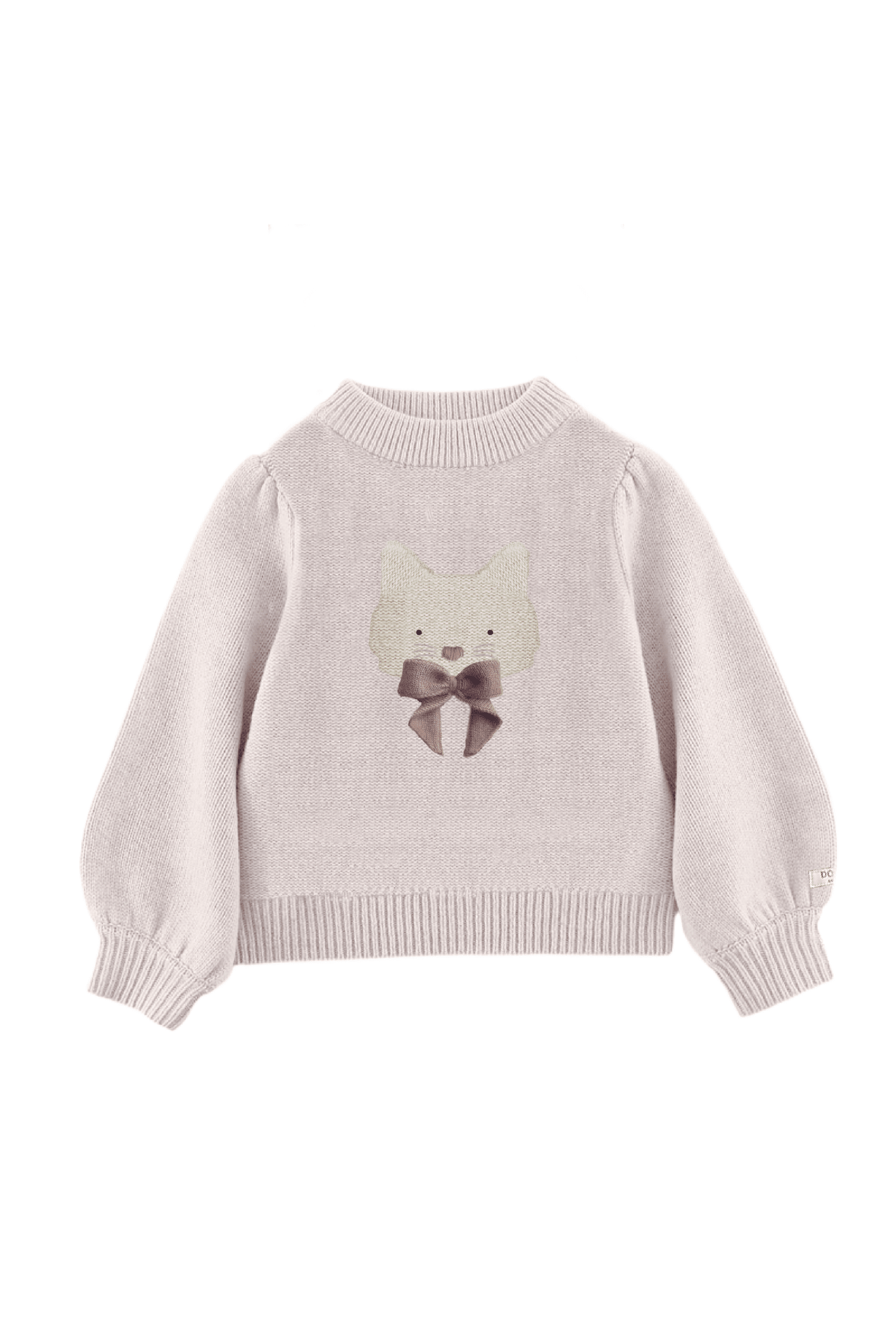Denna Merino Wool Sweater | Cat - Ash Rose van Donsje Amsterdam | Kids Conceptstore Le Fanfare