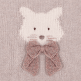 Denna Merino Wool Sweater | Cat - Ash Rose Melange van Donsje Amsterdam | Kids Conceptstore Le Fanfare